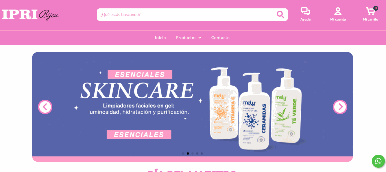 Screenshot Tienda IPRI Bijou